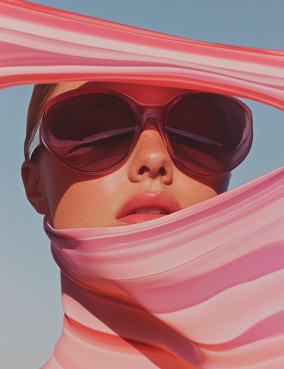 Pink Silk Swirls