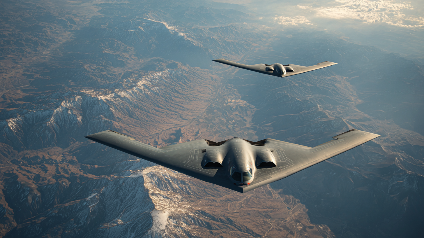 Stealth Bombers in Flight