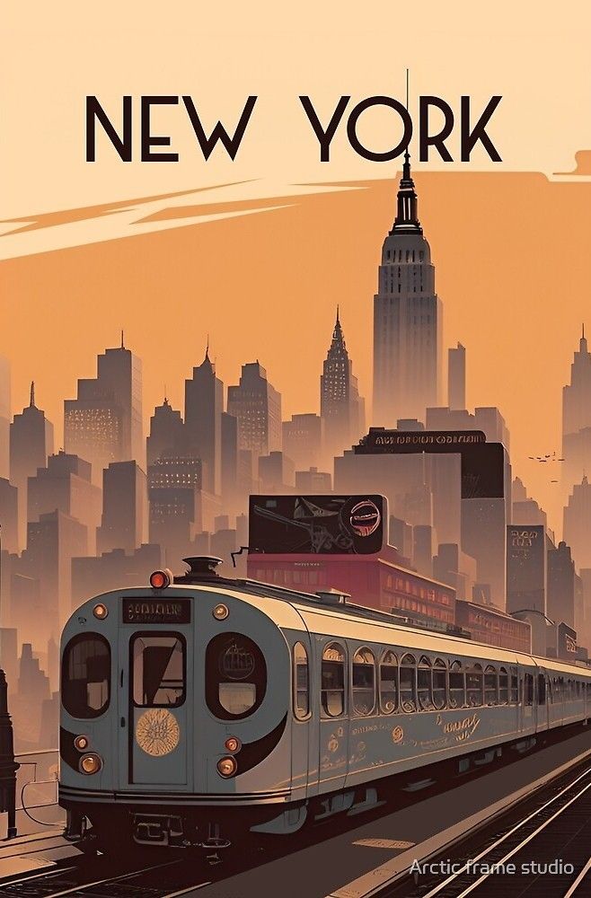 New York Cityscape Train