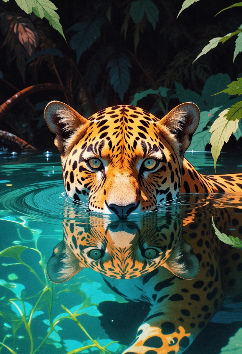 Jaguar潜水中