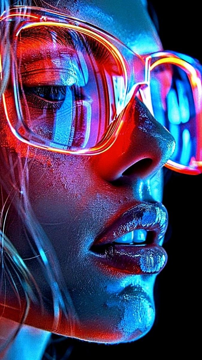 Neon Cyberpunk Portrait