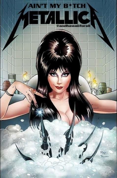 Elvira in Bathtub