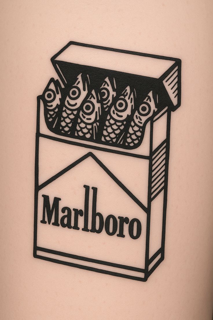 Marlboro Pack with Fish