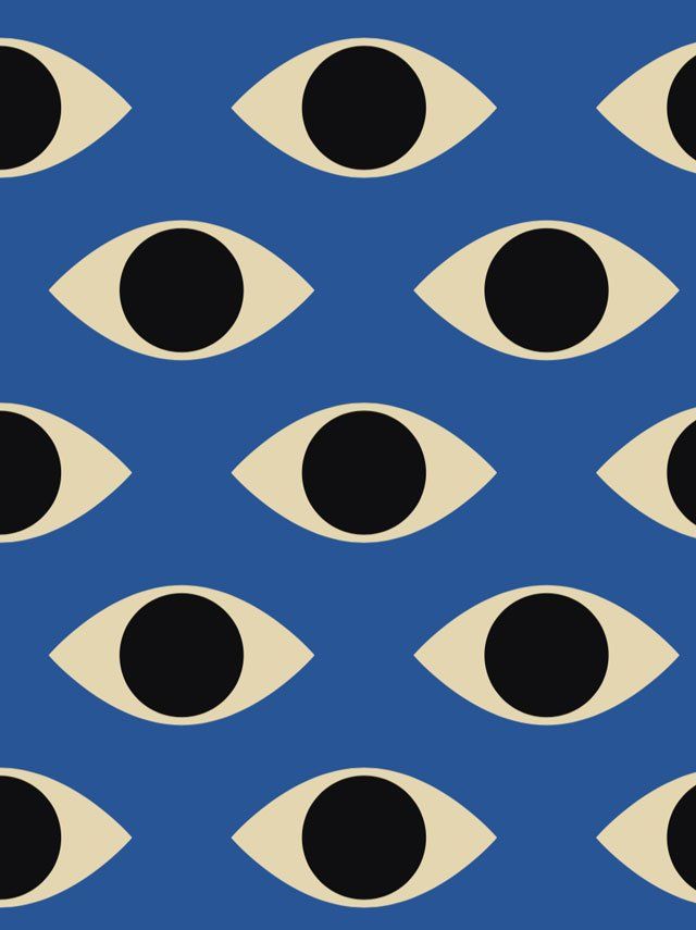 Eye Pattern on Blue