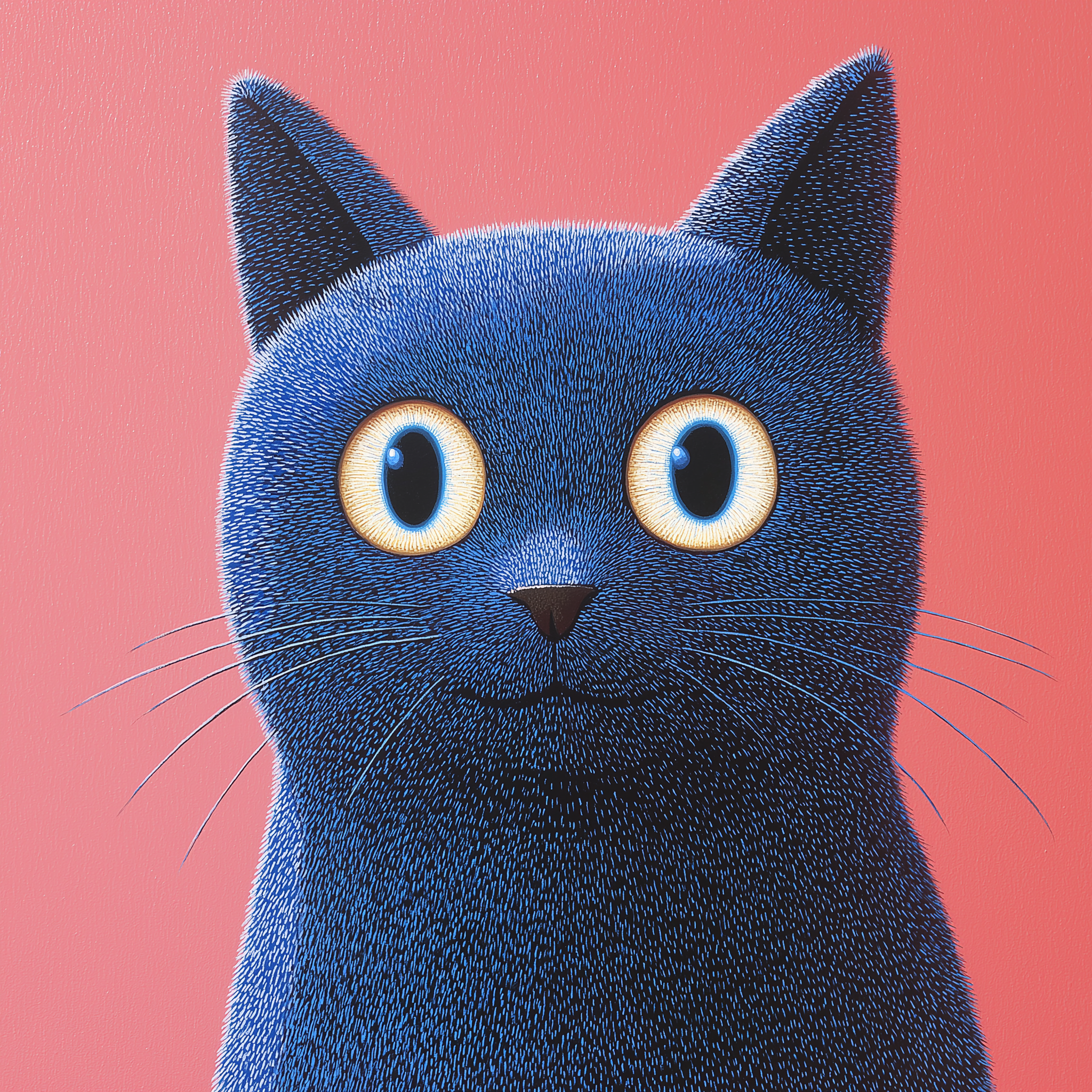 Blue Cat Portrait