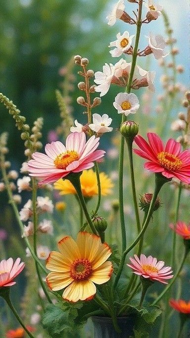 Colorful Wildflowers in Bloom