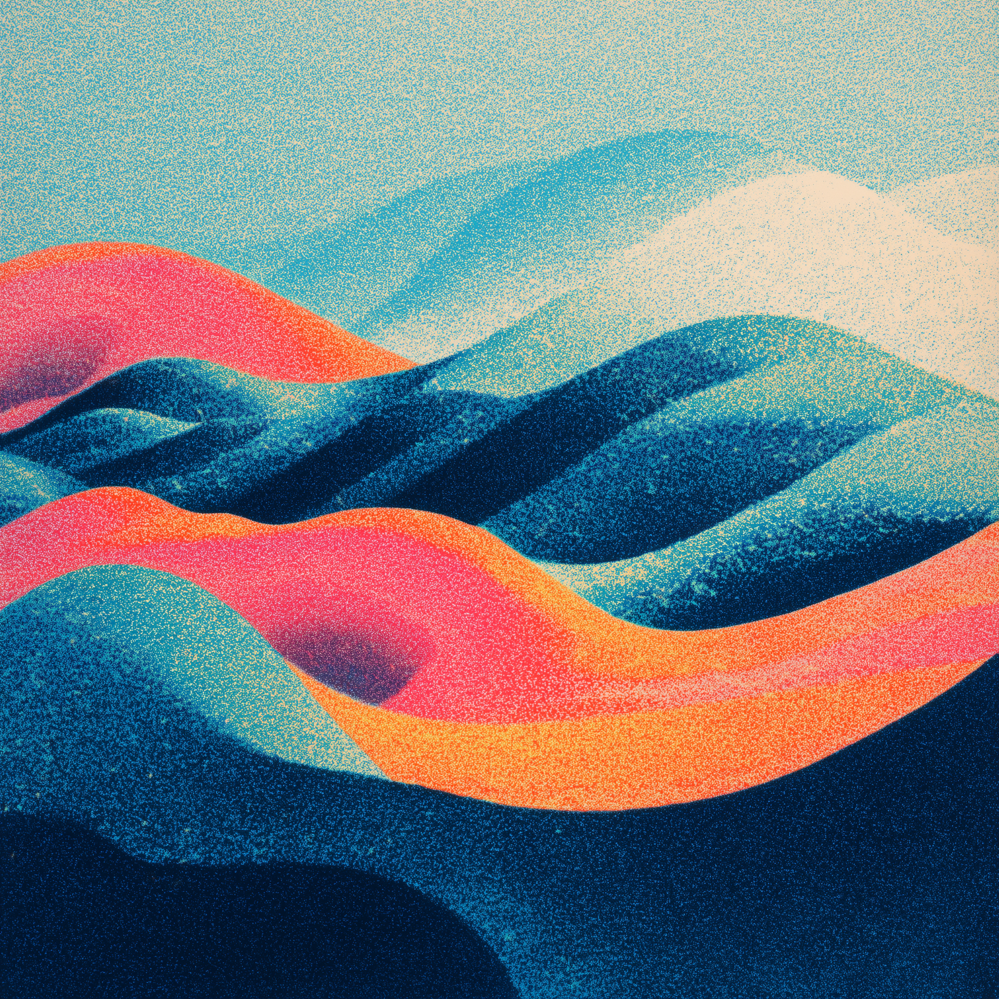 Abstract Landscape Waves