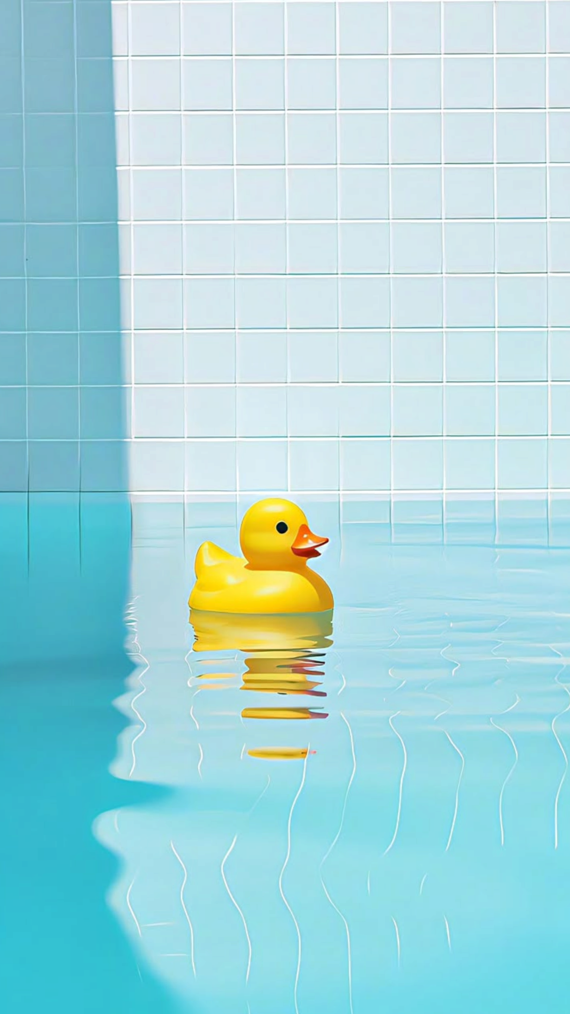 Rubber Duck in Pool