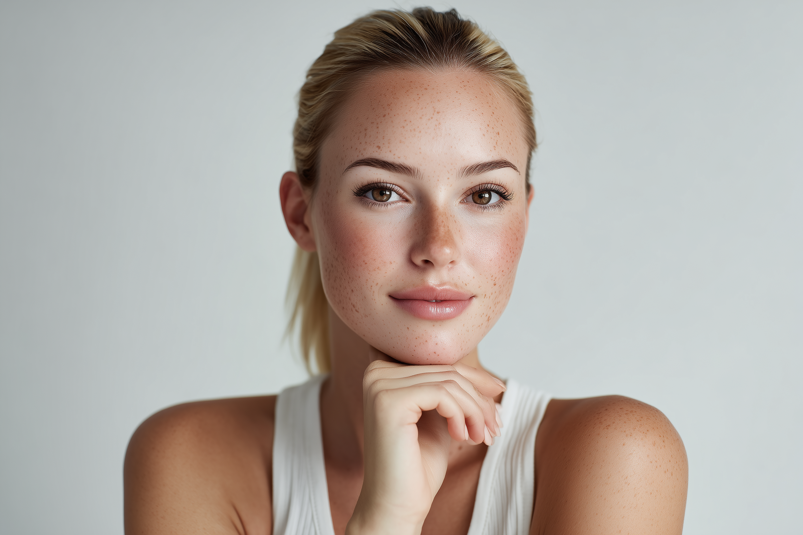 Blonde Freckled Beauty