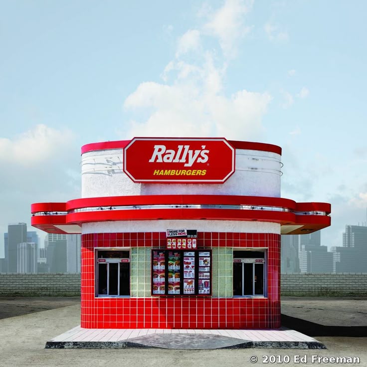 Rally's Hamburgers Retro Stand