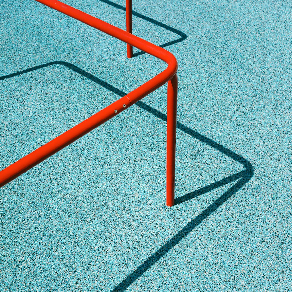 Red Metal Frame Shadows