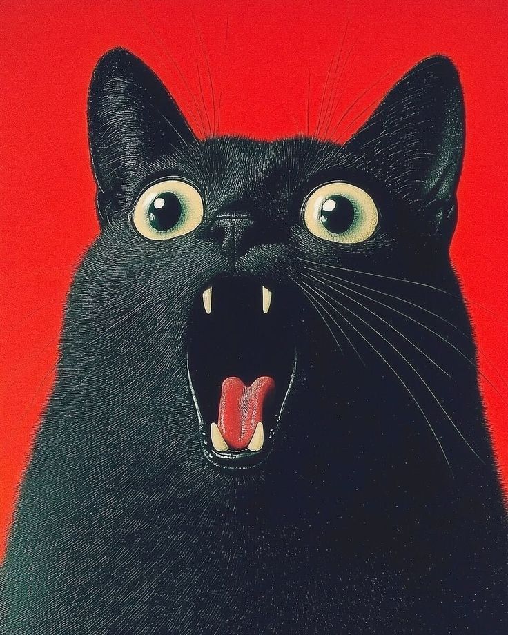 Black Cat Growling
