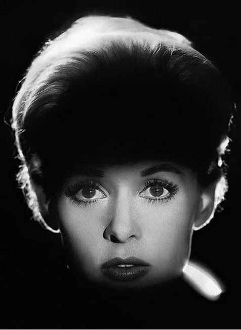 Elegant Woman in Black and White