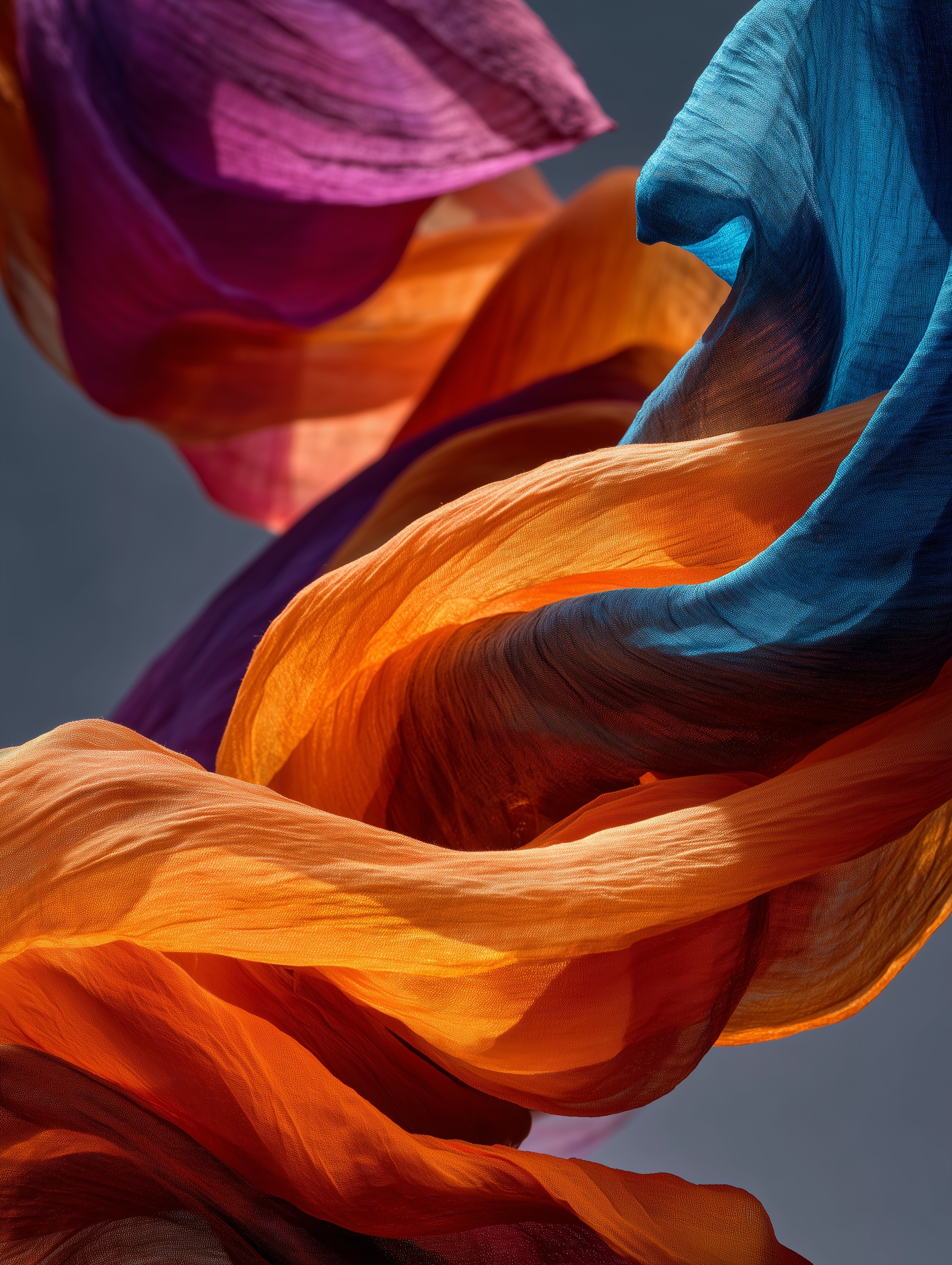 Flowing Silk Swirls