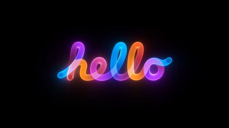 Neon 'hello' Sign
