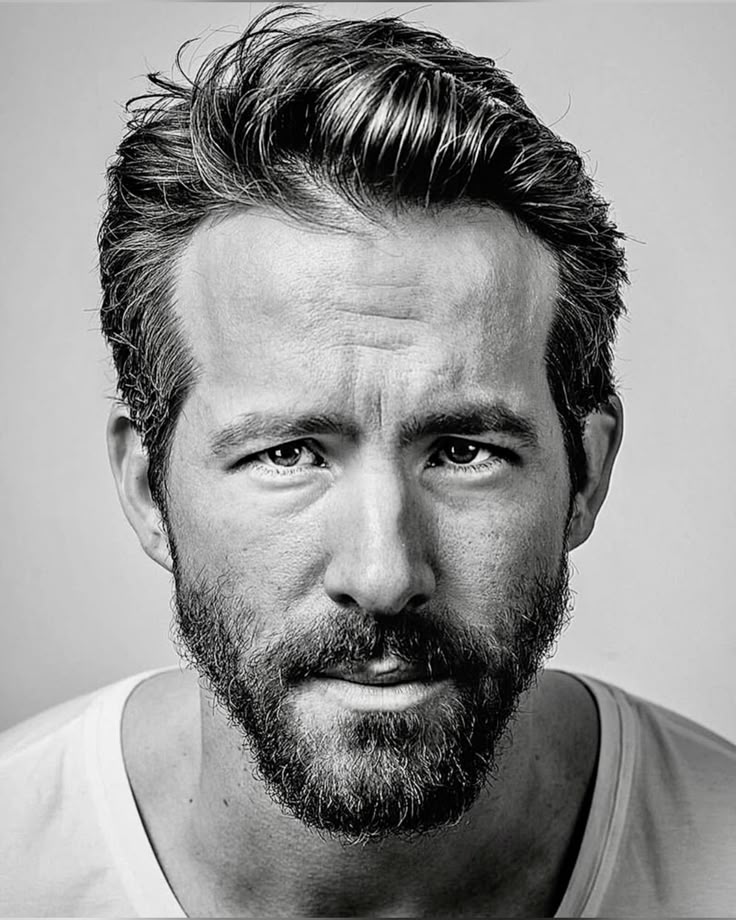 Man with beard and short hair