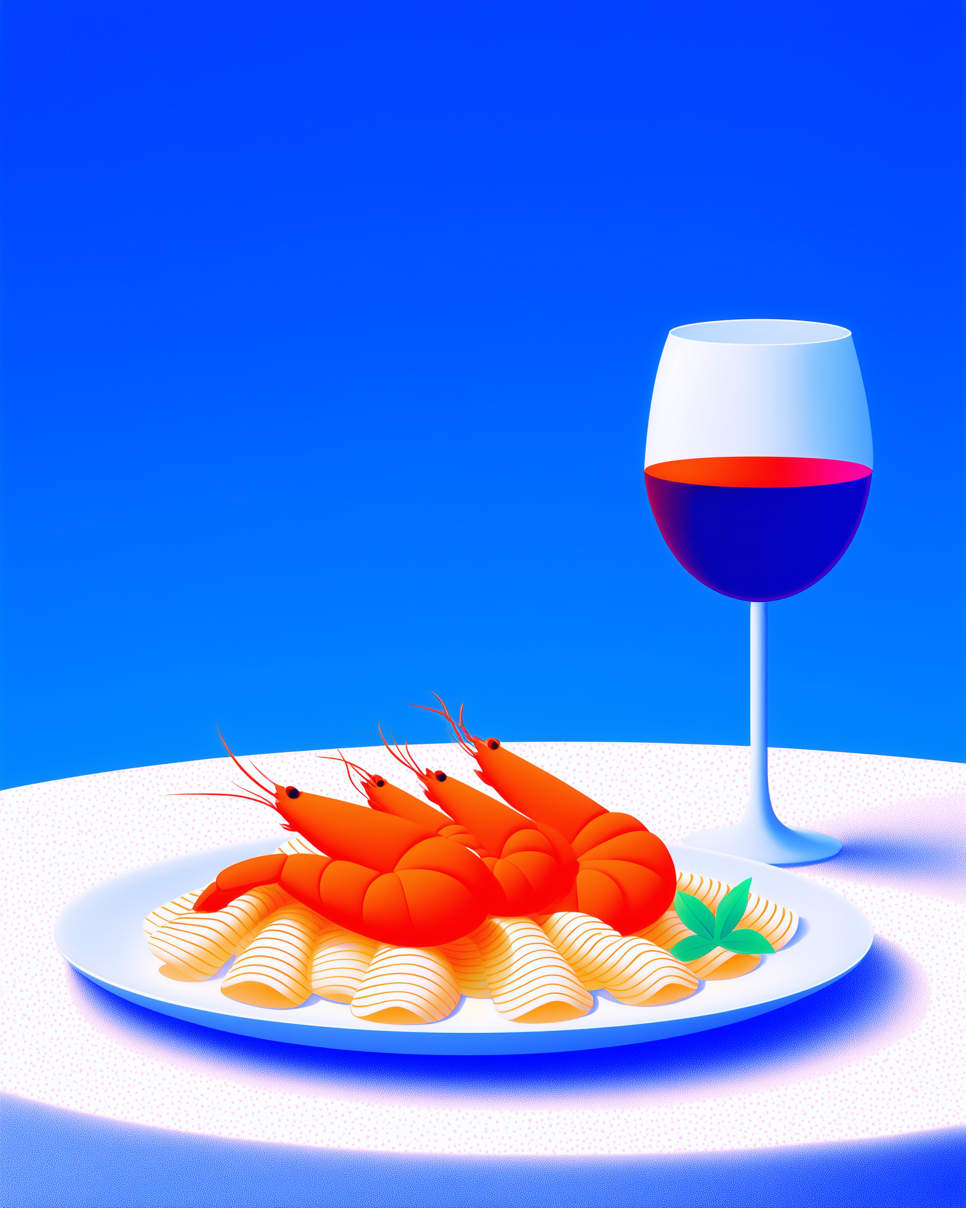 Seafood Pasta with Red Wine