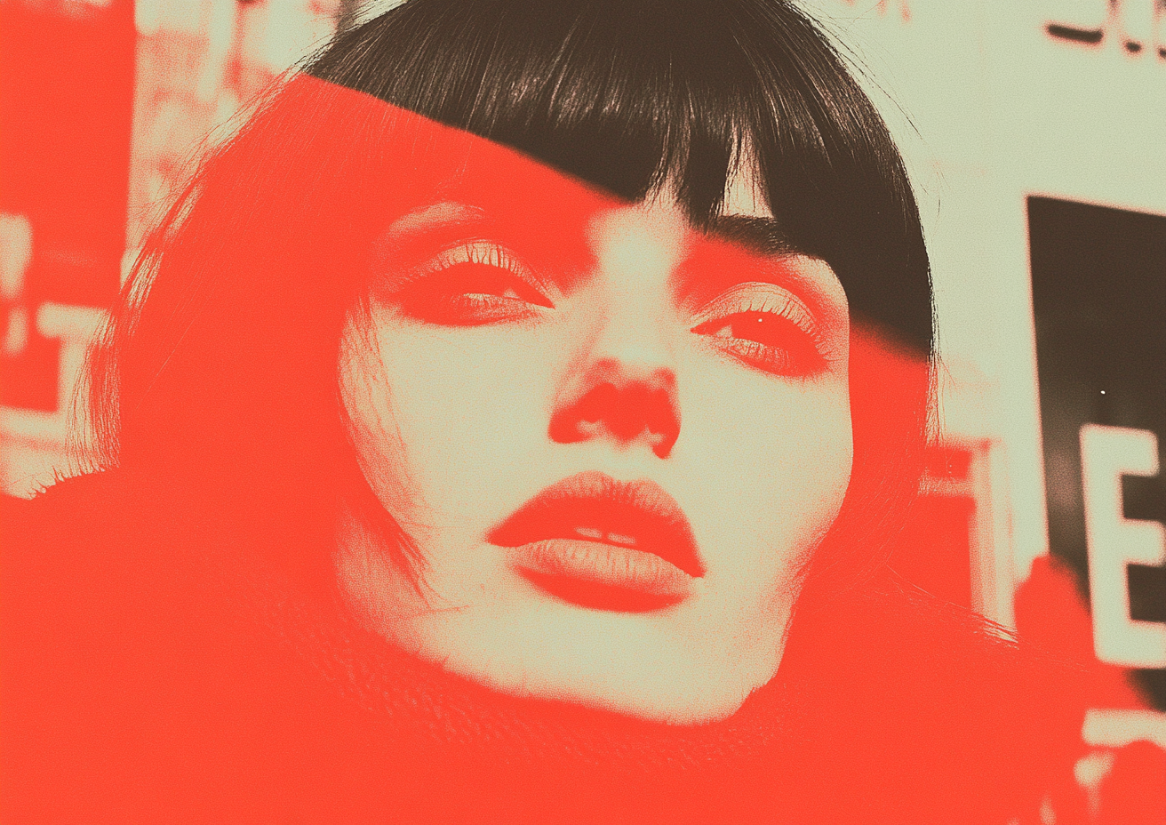 Red Overlay Portrait