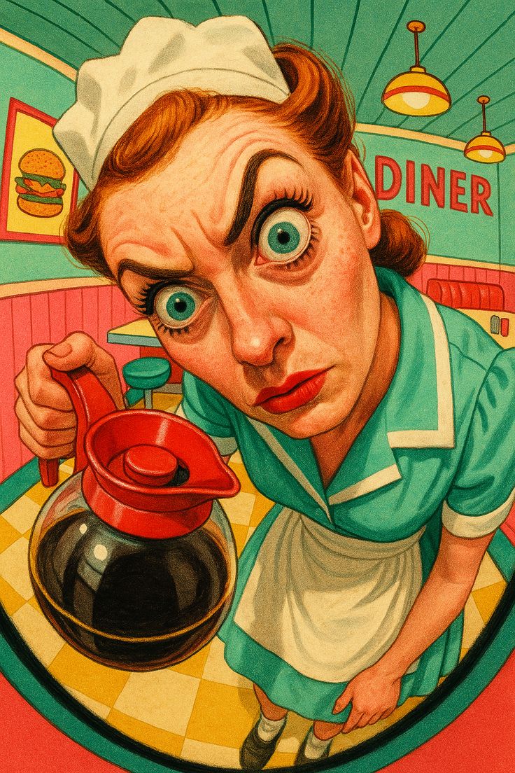 Vintage Diner Waitress