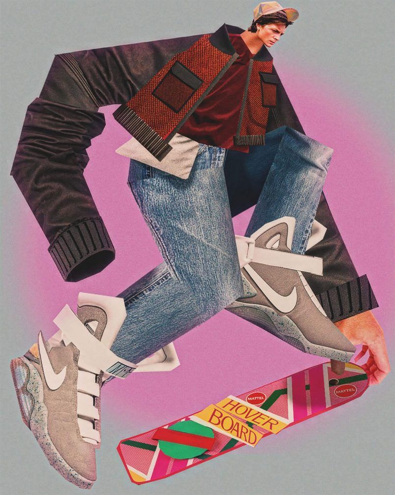 Fashionably Weird Hoverboard Collage