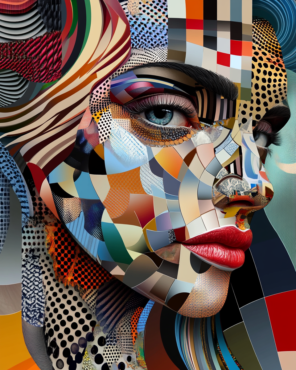 Abstract Geometric Portrait