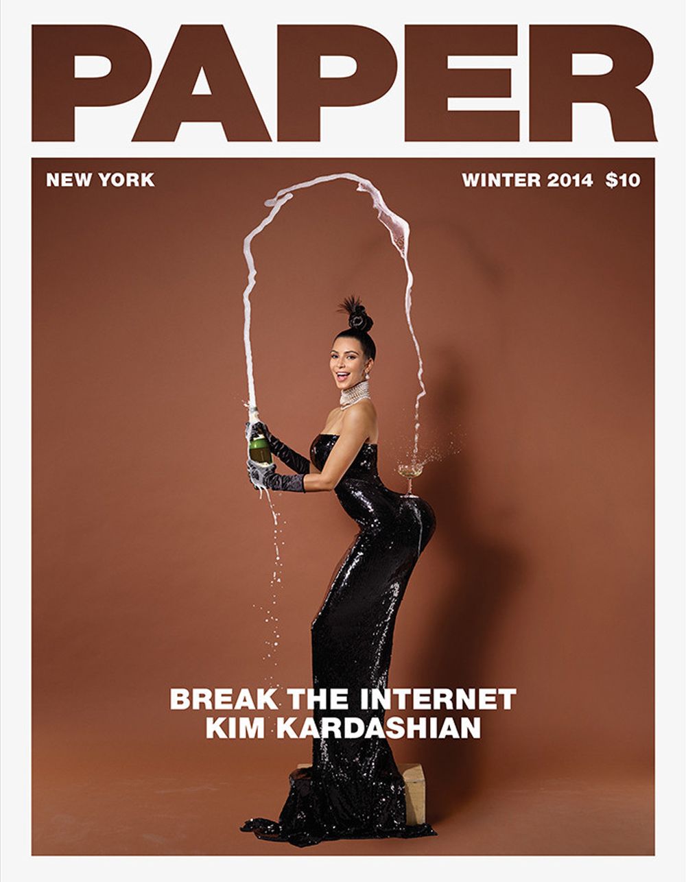 Kim Kardashian Paper Magazine Cover