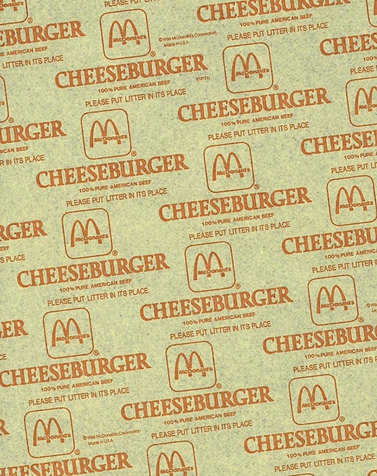 McDonald's Cheeseburger Wrapper