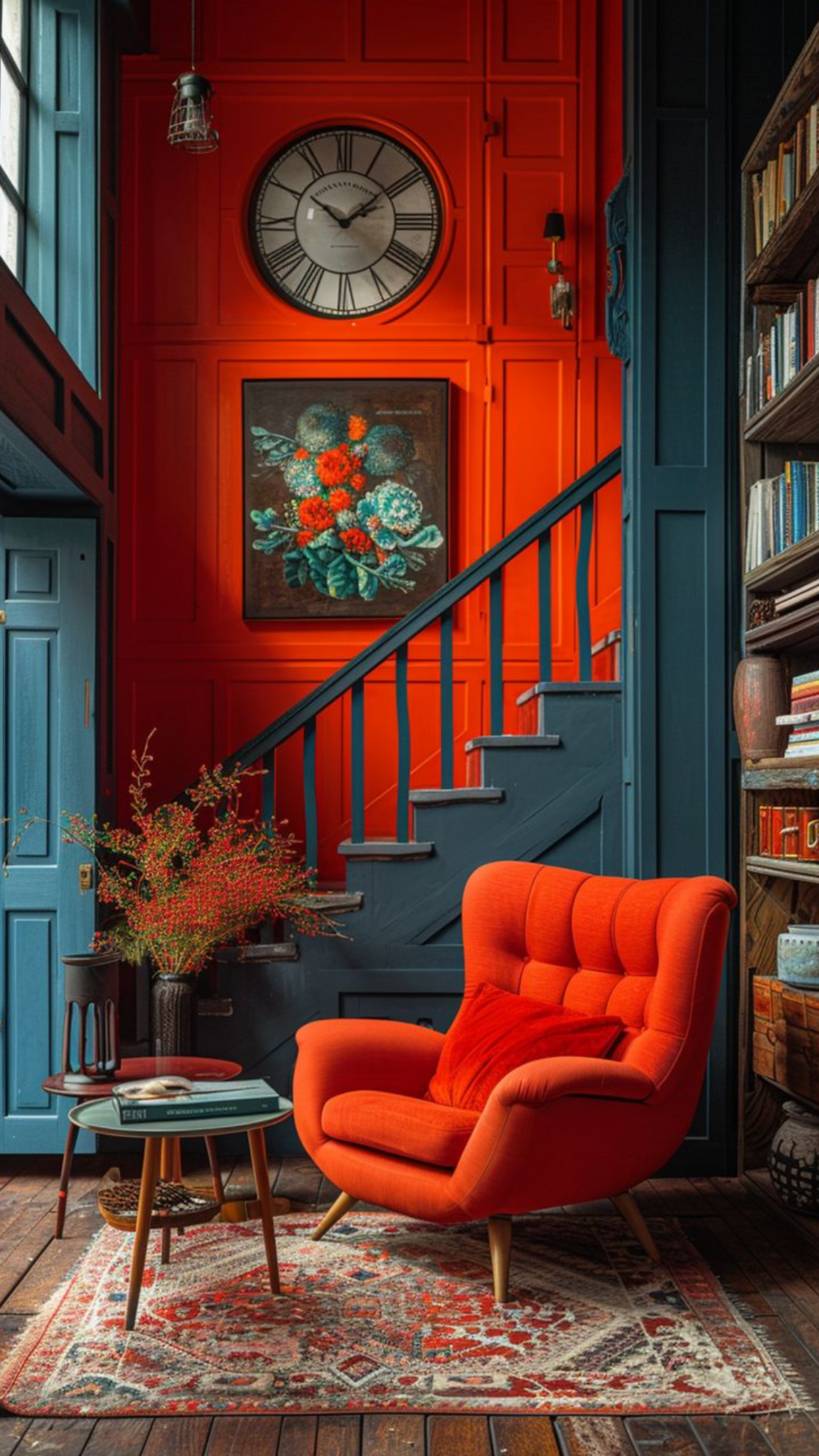 Bold Orange Living Room