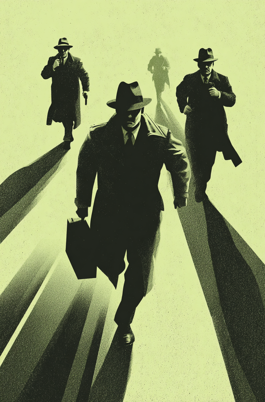 Silhouetted Detective