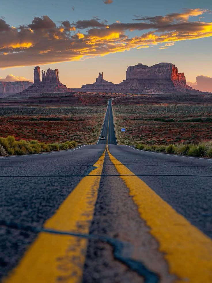 Endless Road Through Monument Valley