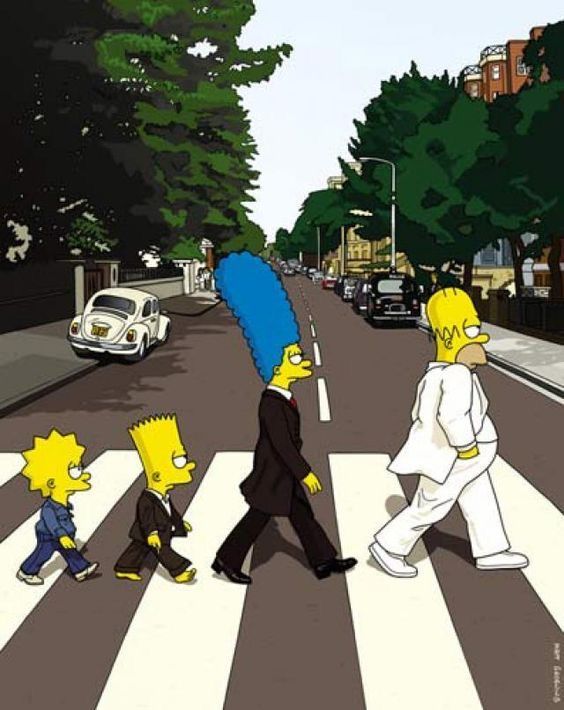 The Simpsons Abbey Road