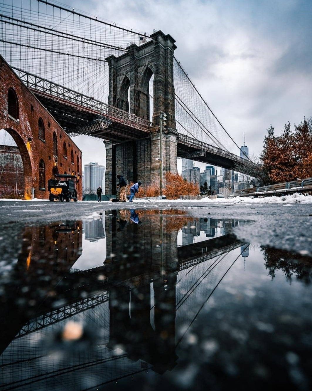 Brooklyn Bridge Reflection