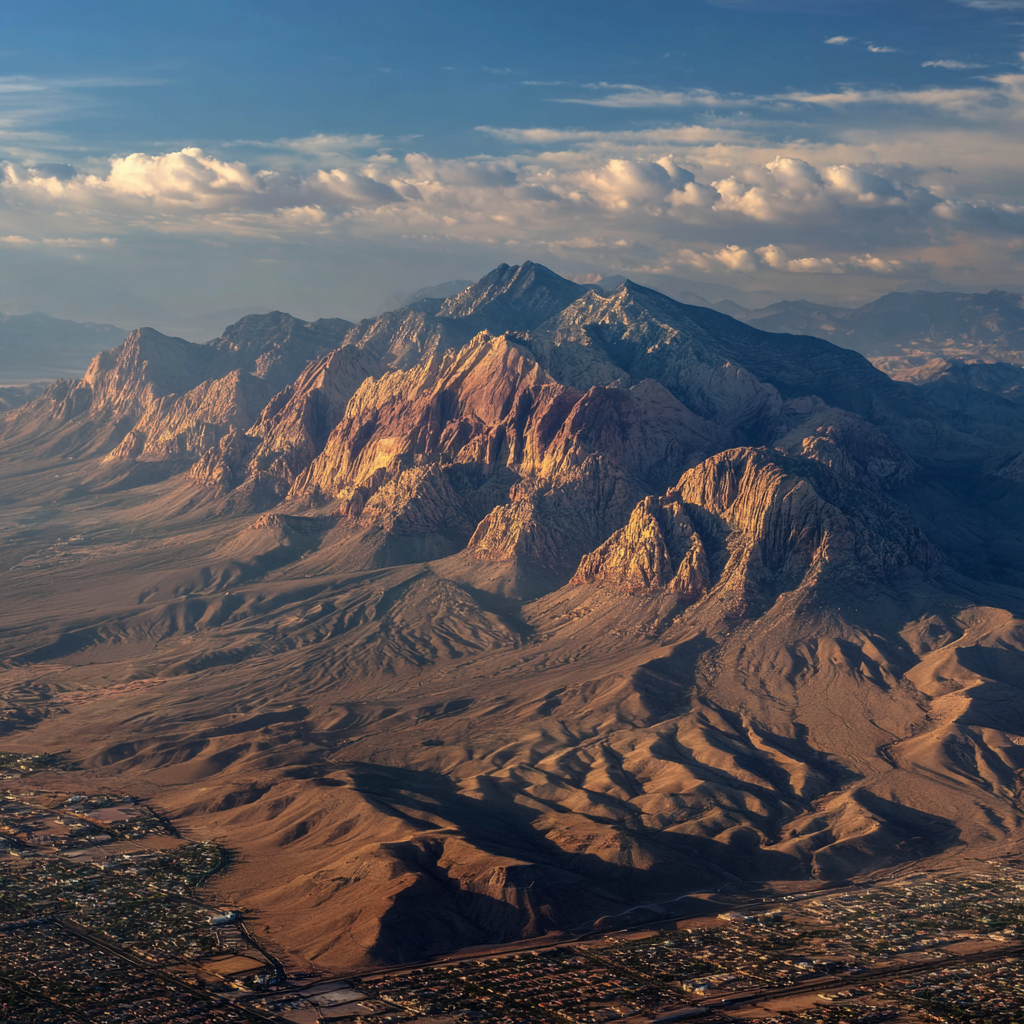 Desert Mountains at Sunset