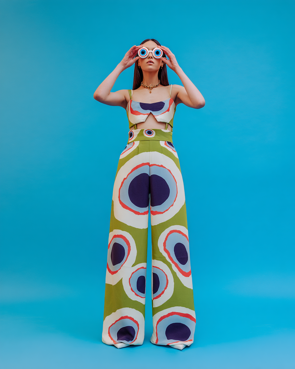 Fashionably Bold in Vibrant Circles