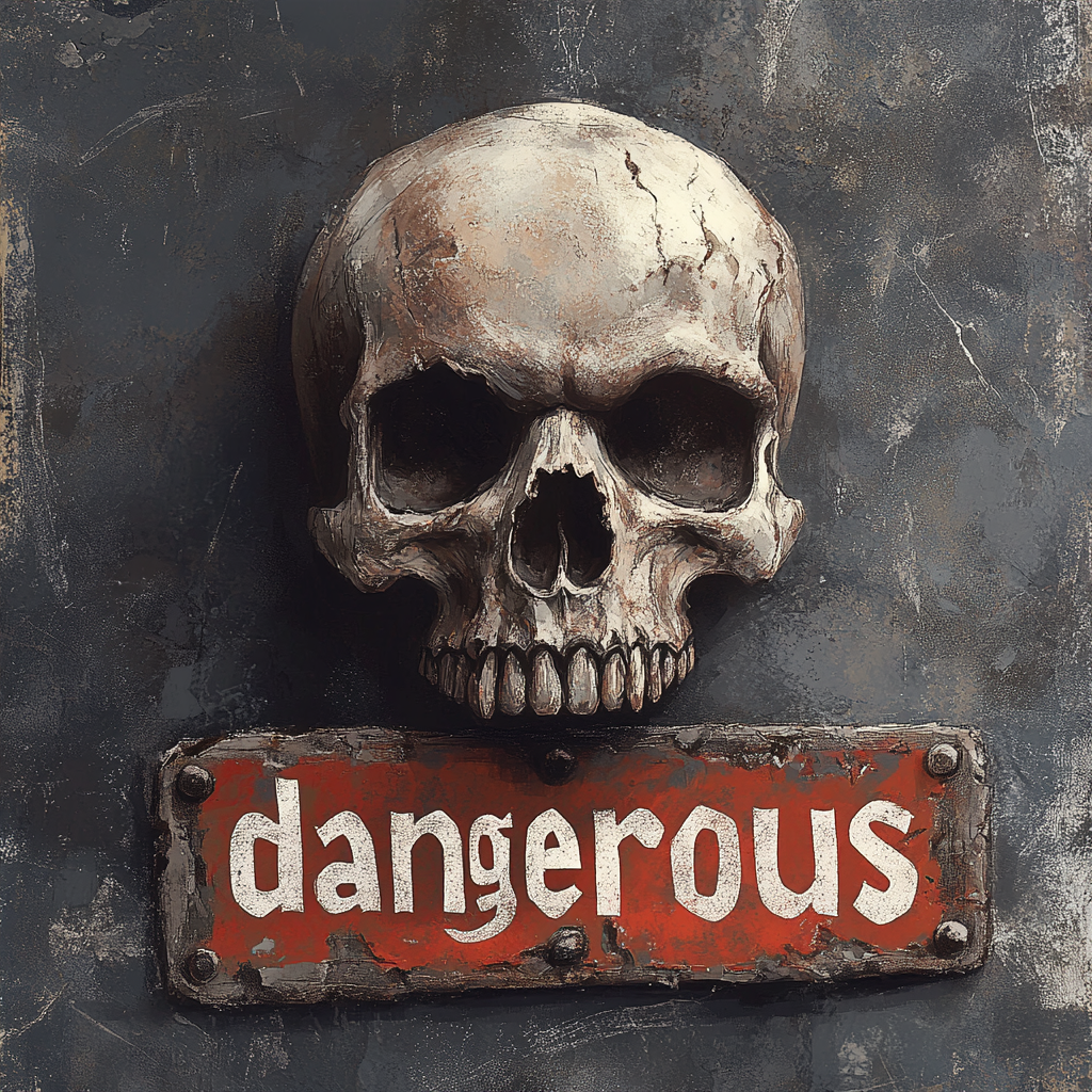 Dangerous Skull Warning
