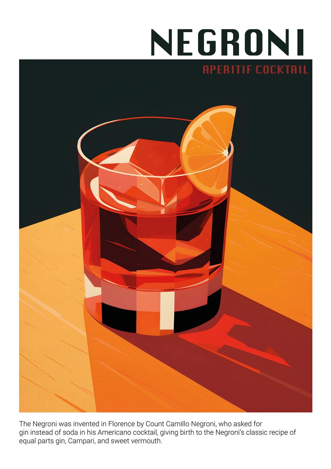 Geometric Cocktail Art