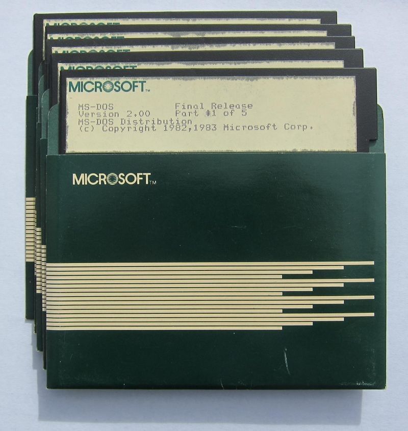 Vintage Microsoft DOS Software