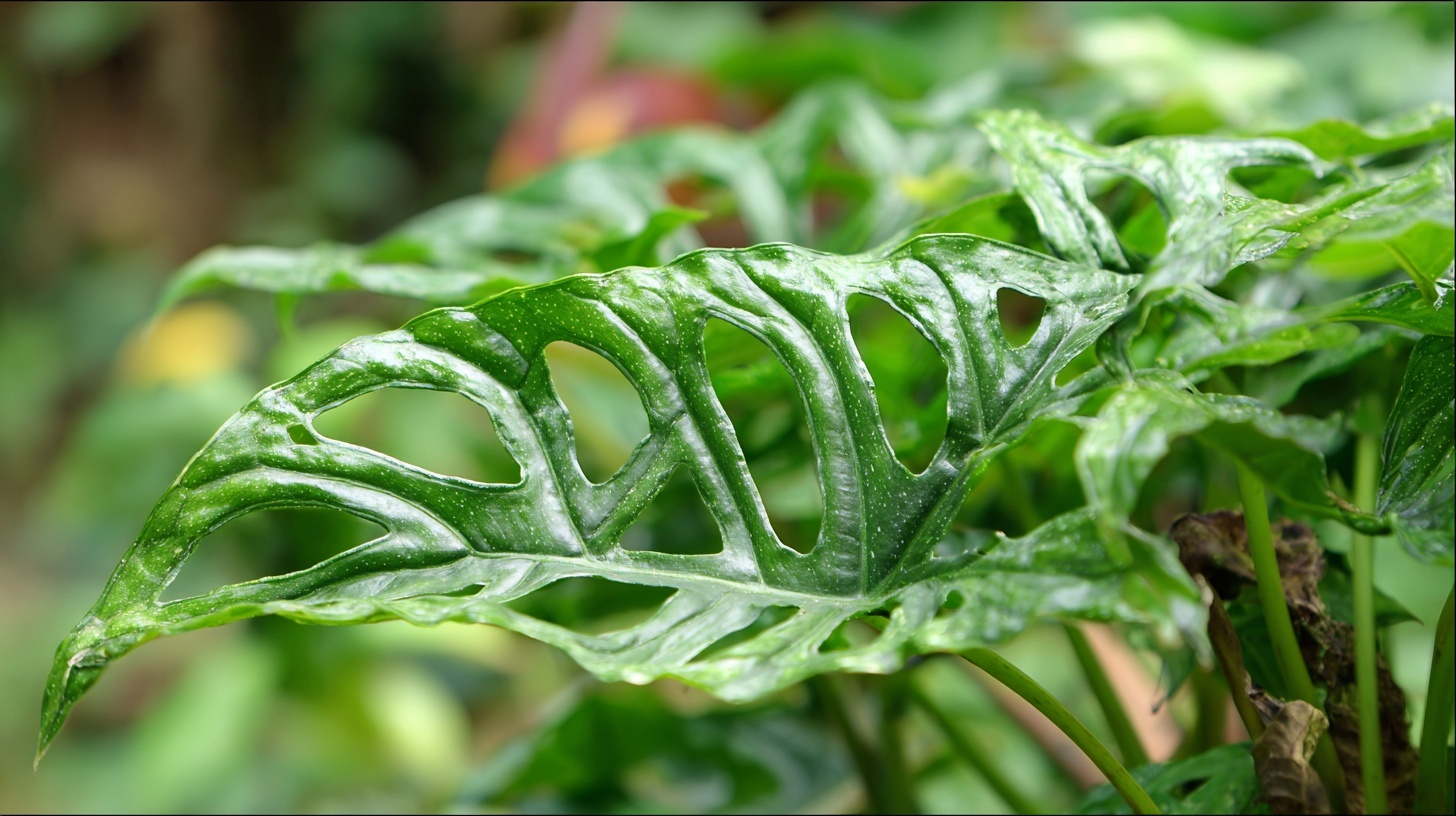 Monstera Leaf Detail