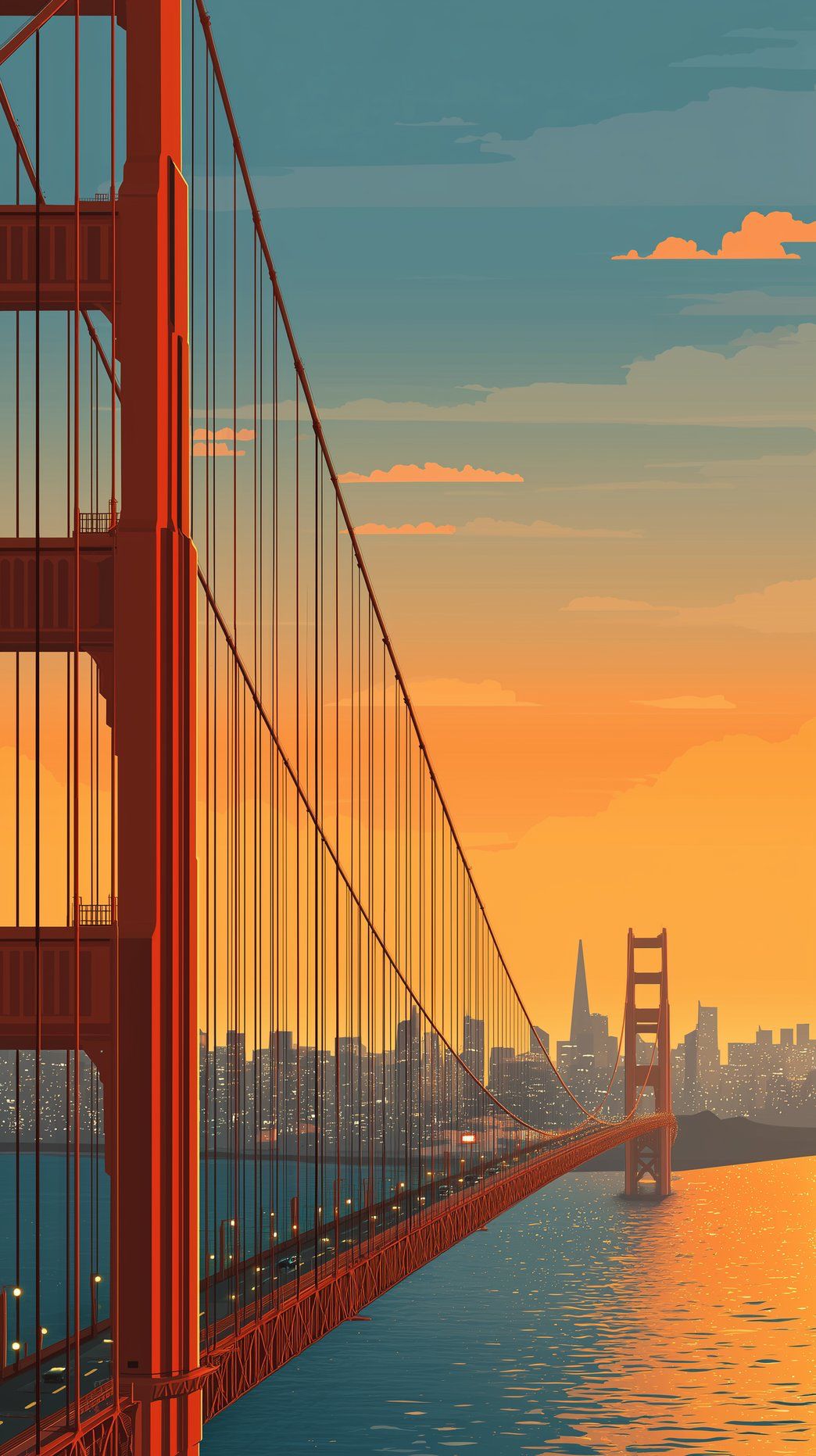 Golden Gate Bridge at Sunset