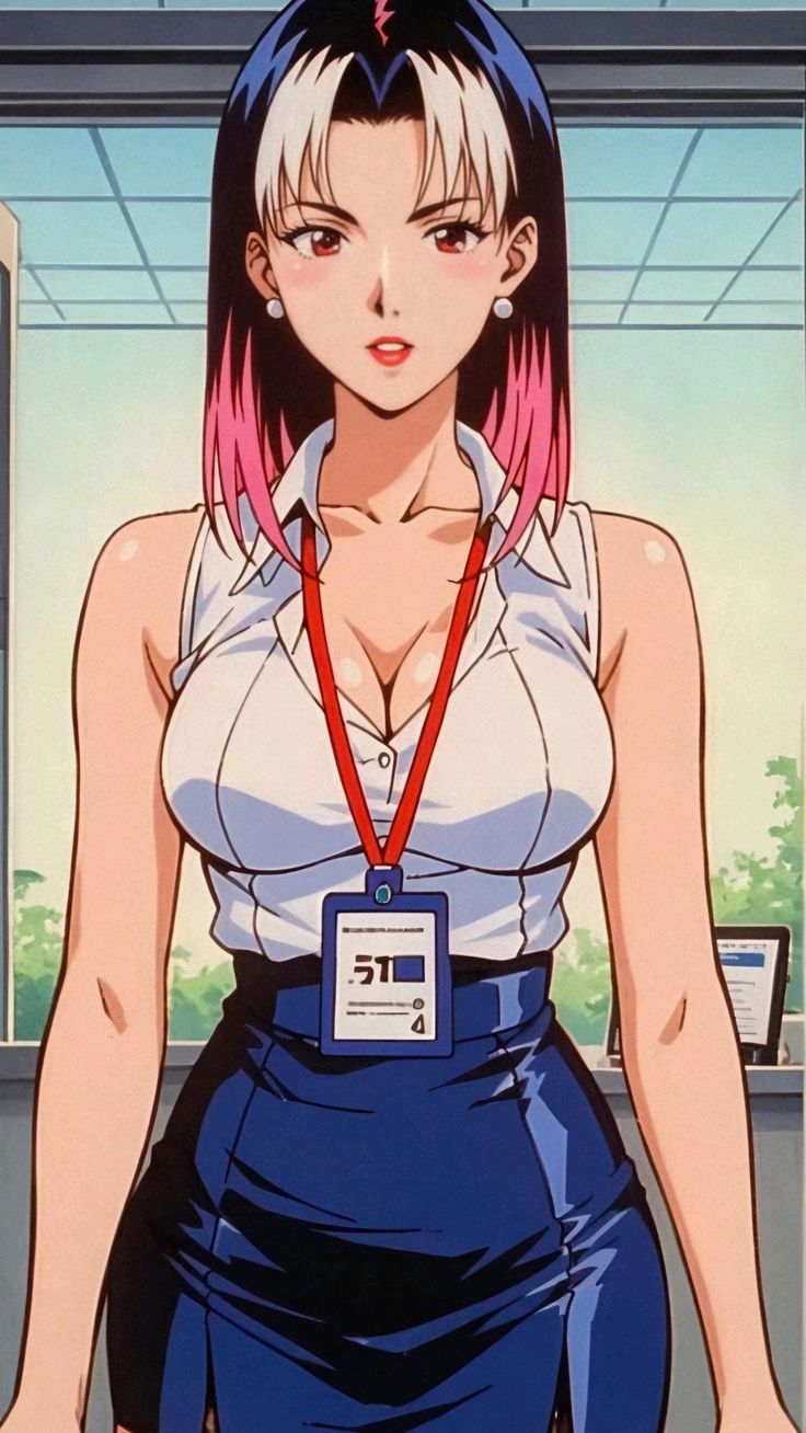anime character with large breasts
