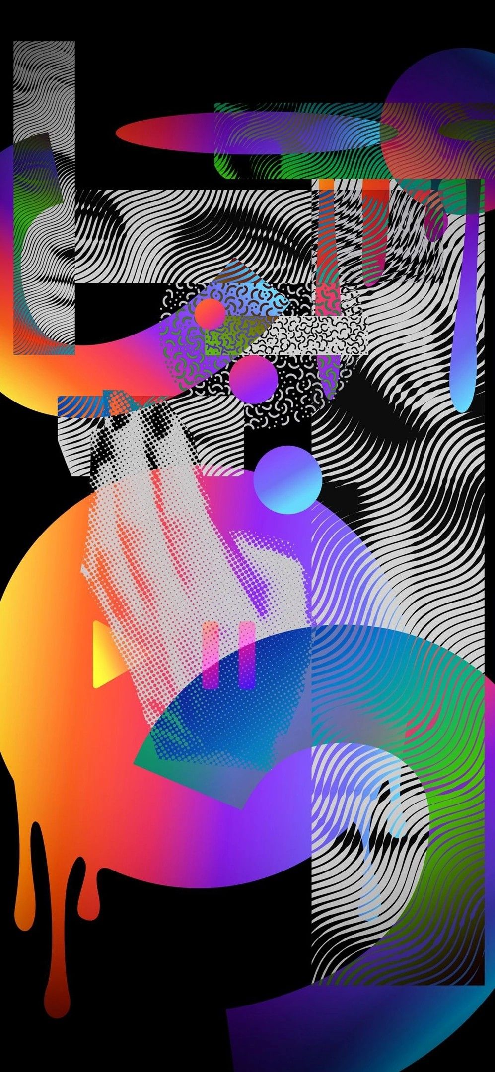 Abstract Fusion of Colors and Patterns