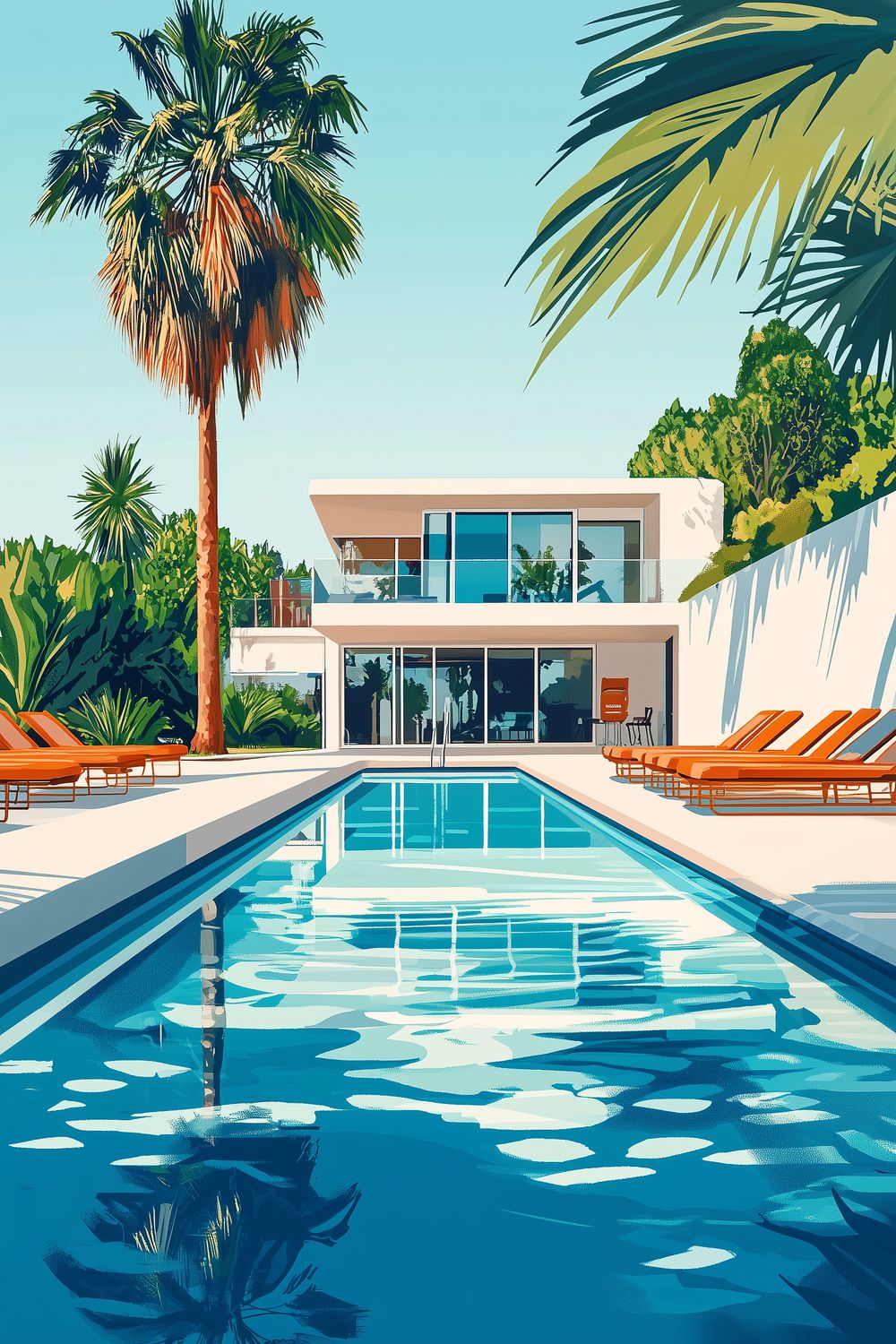 Modern Poolside Retreat