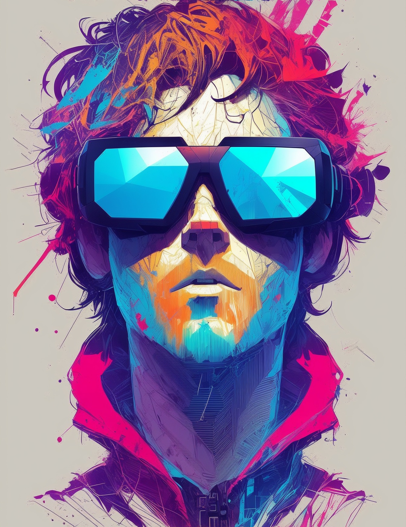 Colorful Abstract Portrait