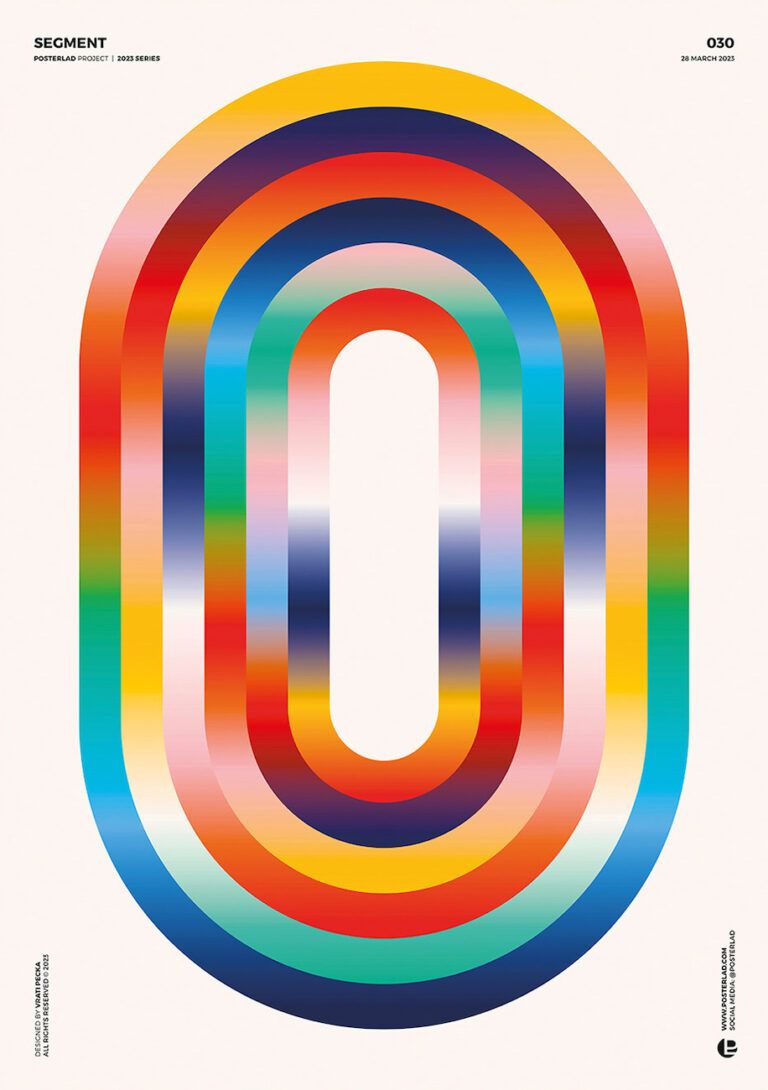 Rainbow Striped O