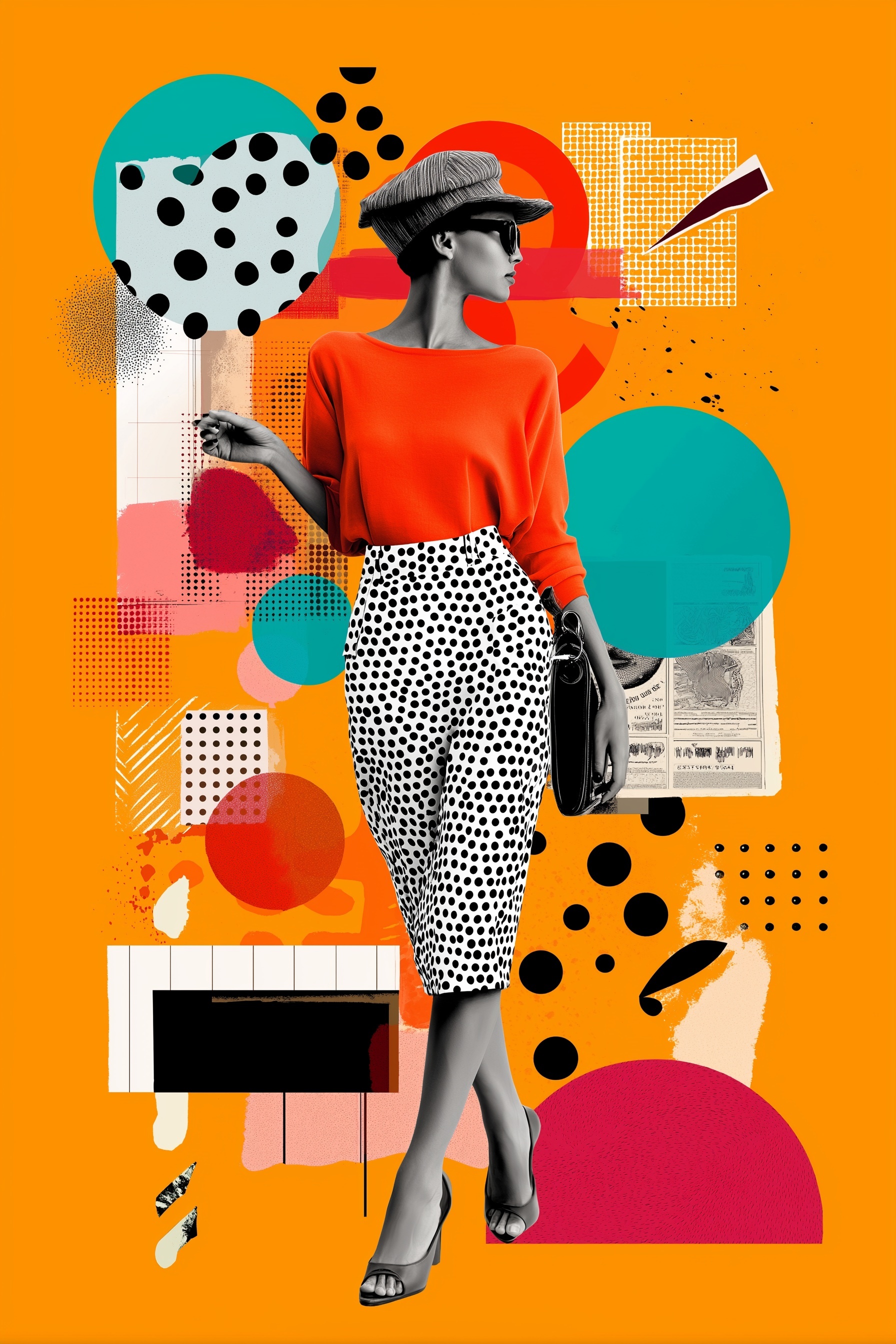 Fashion Fusion: Bold Colors & Abstract Shapes