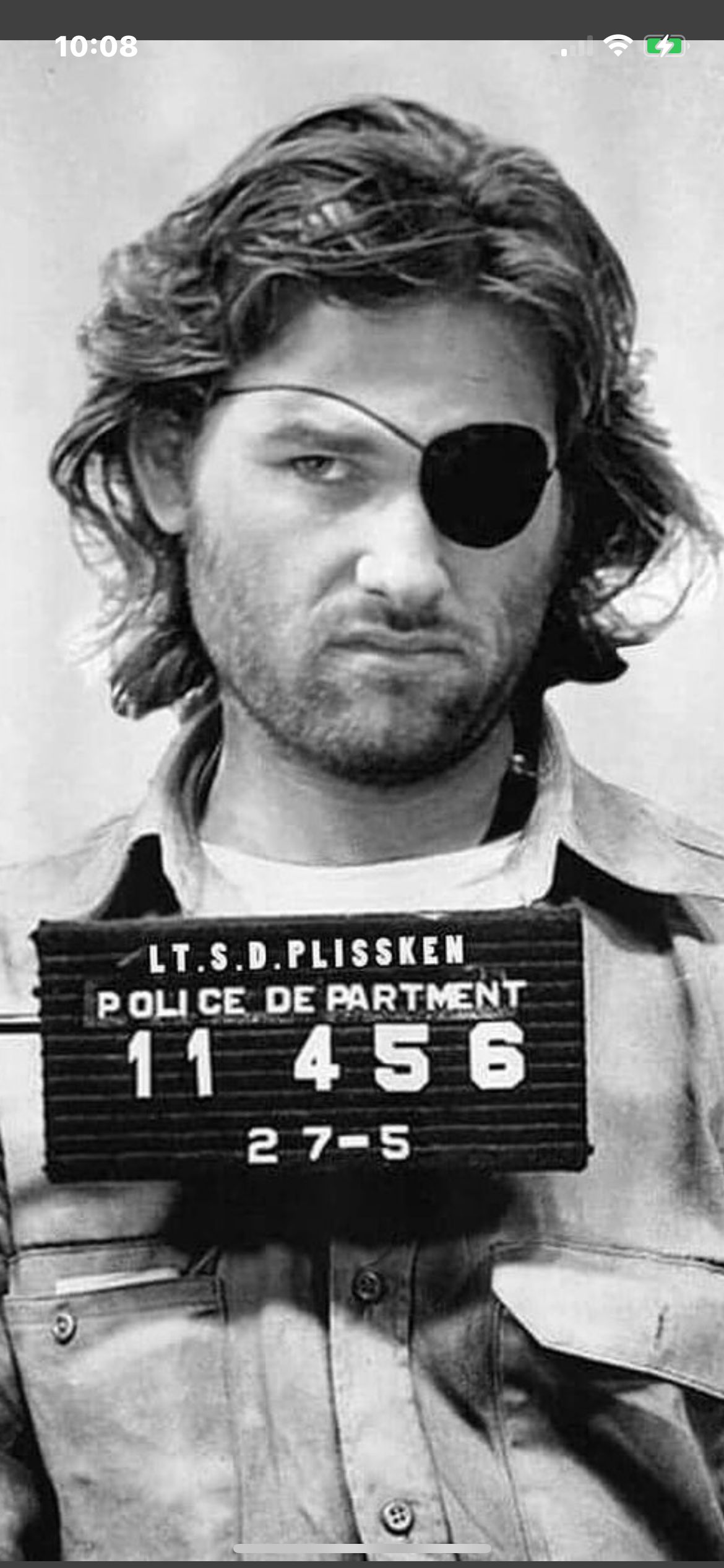 Lt. S.D. Plissken Mugshot