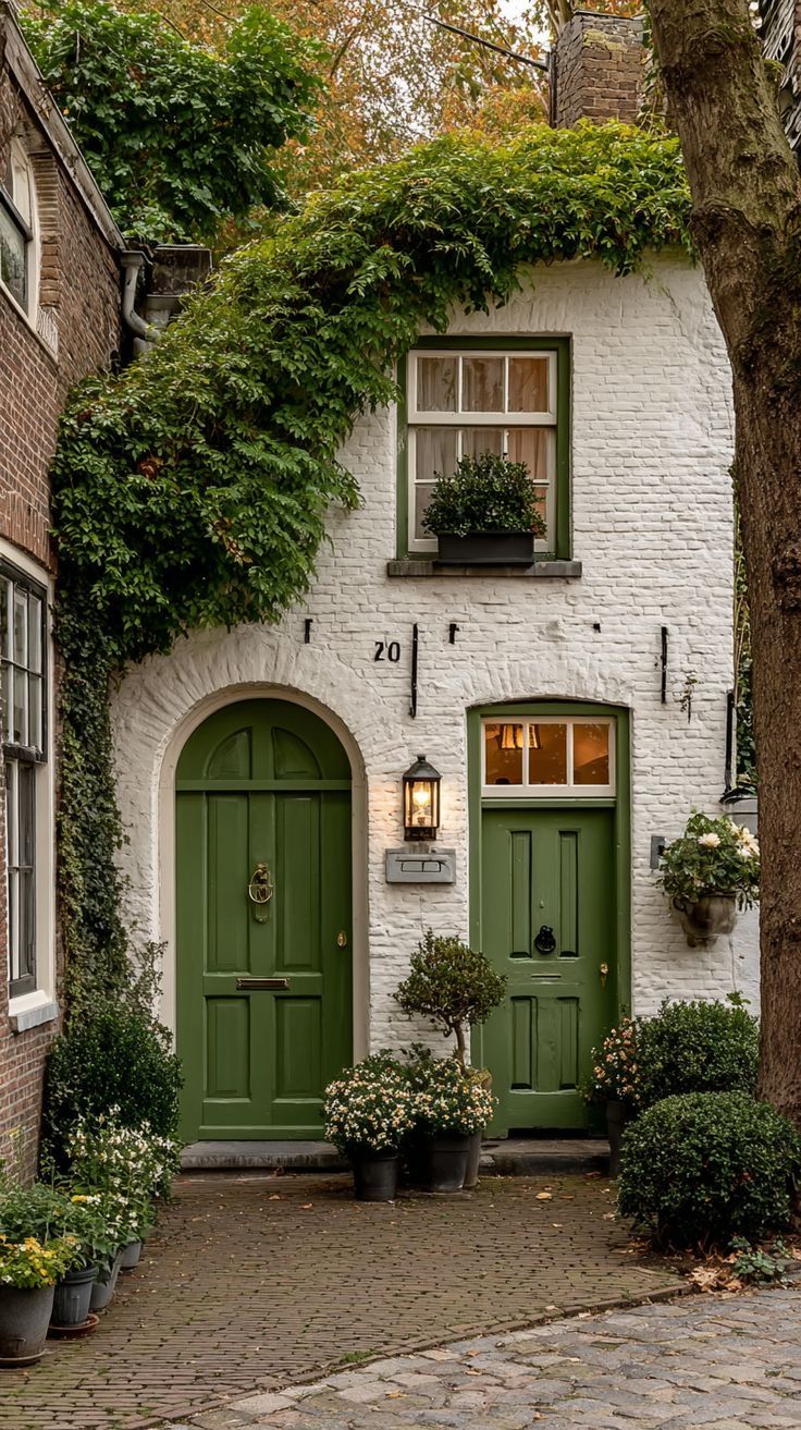 Cozy Green Doorway