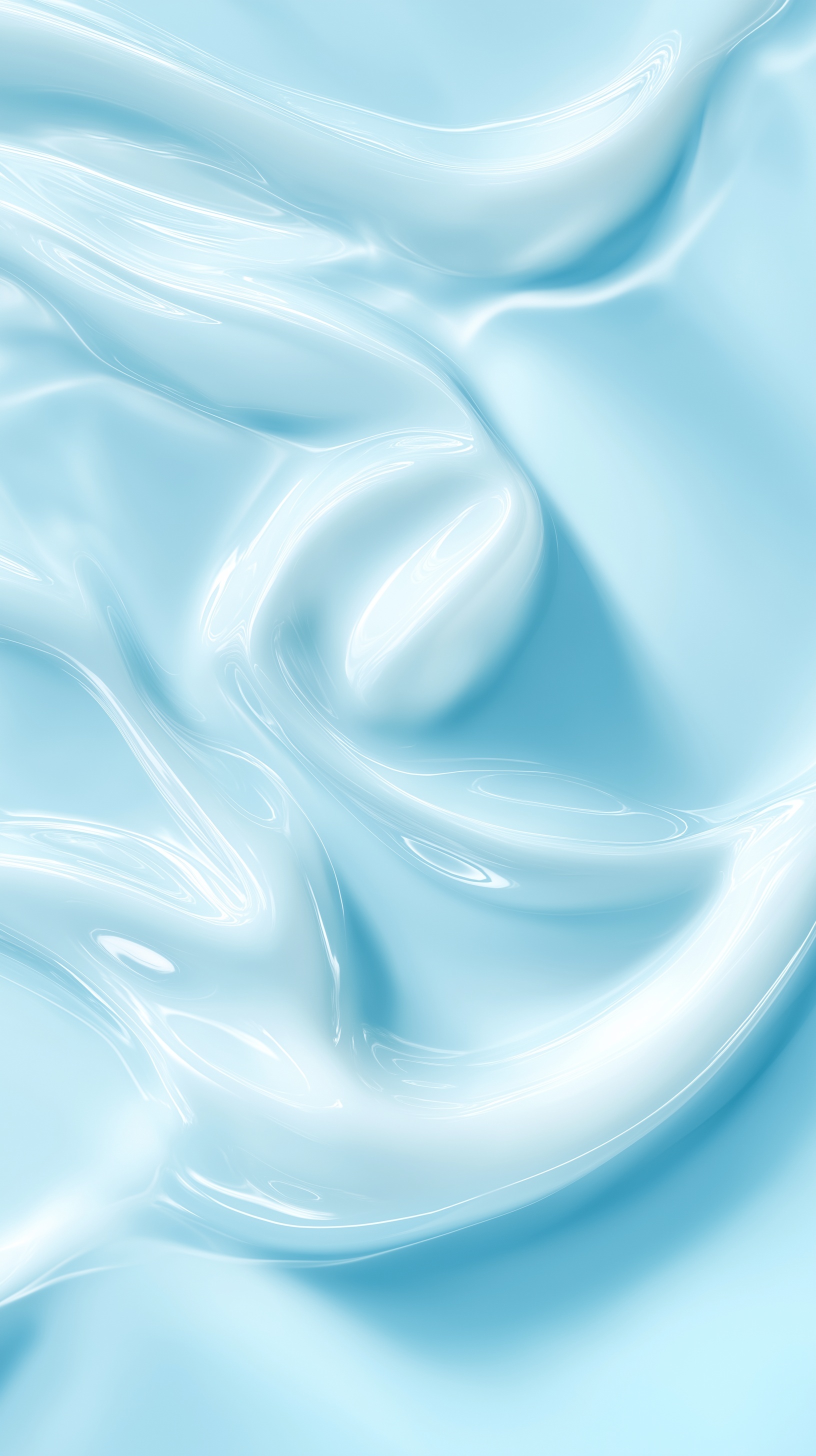Smooth Light Blue Liquid Swirl
