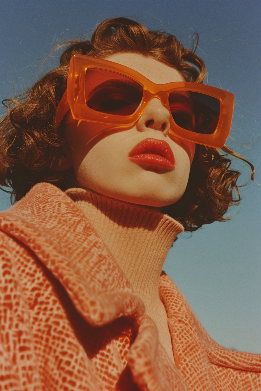 Sunglasses and Red Lips