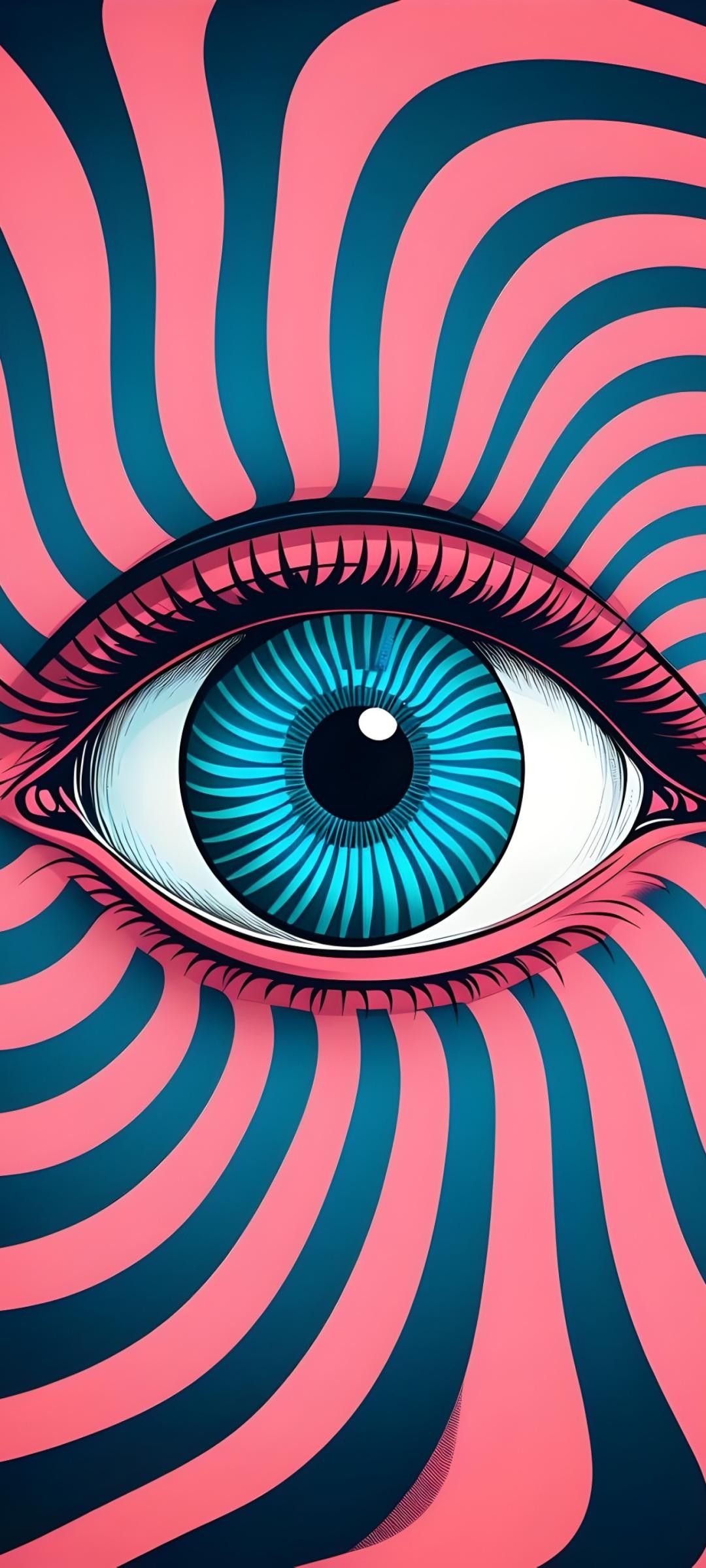 Psychedelic Eye Stripes